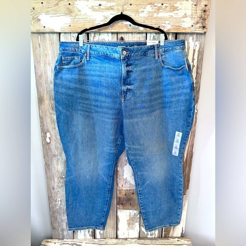 Old Navy Curvy OF Straight Jeans Size 26 Ankle NWT